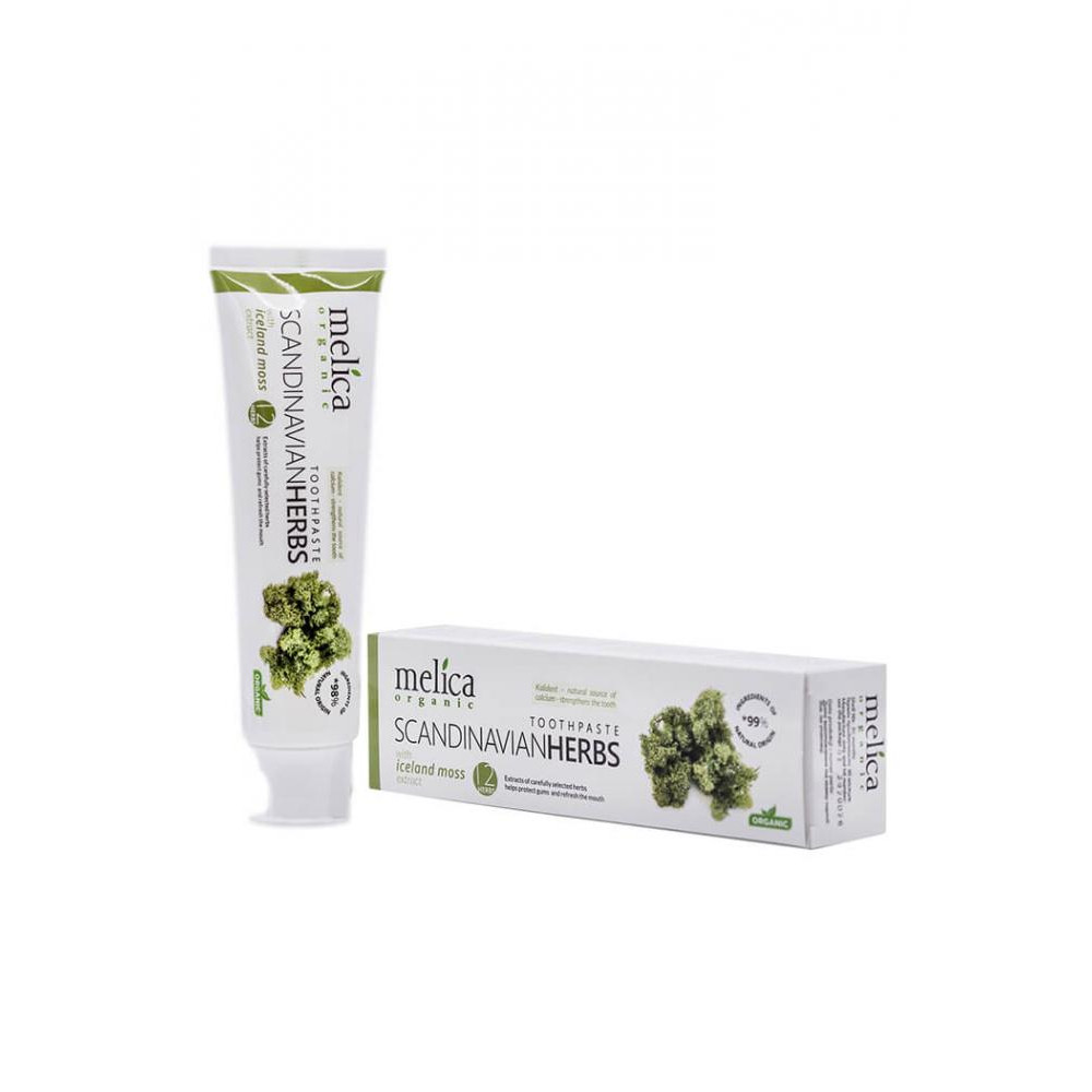 Melica organic Organic Toothpaste Scandinavian Herbs With Iceland Moss Extract 100 ml Зубная паста "Лечебные травы  - зображення 1