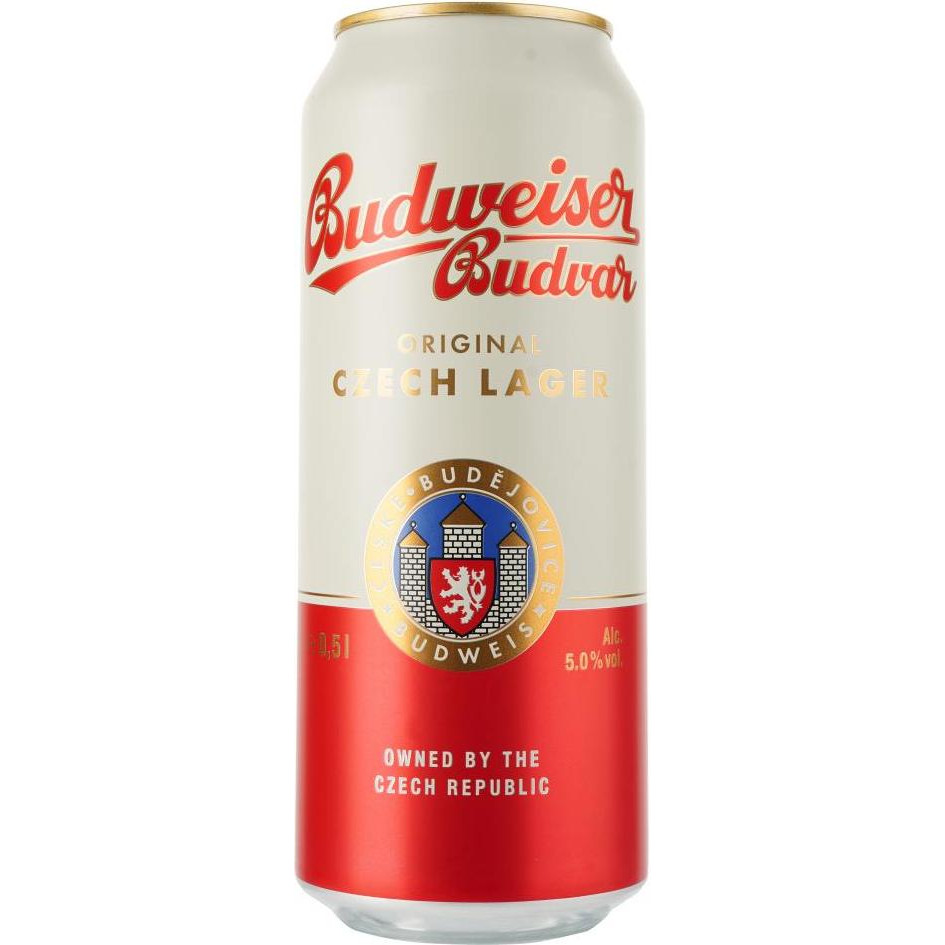 Budweiser Пиво  Budvar Original світле, 5%, з/б, 0.5 л (8594403707687) - зображення 1