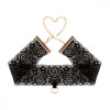 Rosy Gold Lace Cuffs and Collar Black (SX1196) - зображення 5