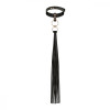 Rosy Gold Collar with Flogger Black (SX1198) - зображення 1