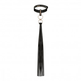   Rosy Gold Collar with Flogger Black (SX1198)