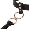 Rosy Gold Collar with Flogger Black (SX1198) - зображення 6