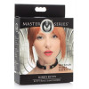  Чокер Master Series Kinky Kitty Ring Slim Choker - Black (SX1184) - зображення 4