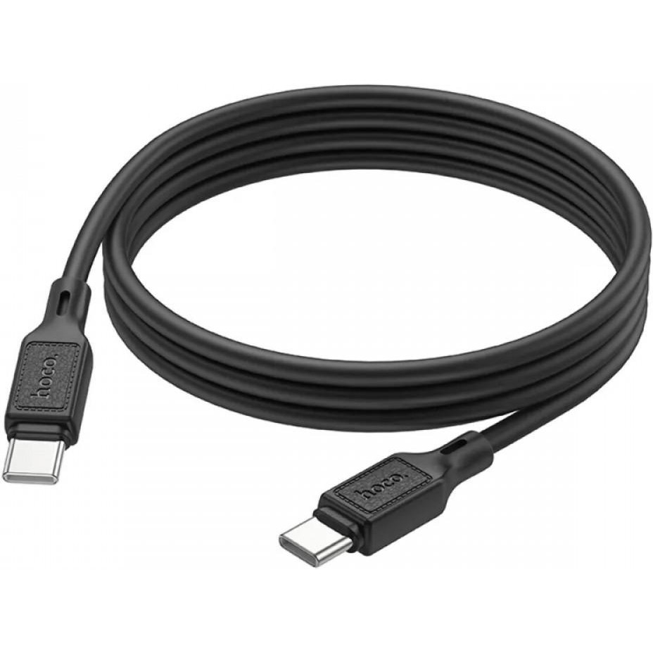 Hoco X90 Cool USB Type-C to USB Type-C 60W 1m Black (6931474788467) - зображення 1