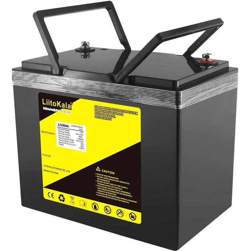 LiitoKala 12V 90Ah  LiFePO4 - зображення 1