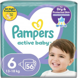   Pampers Active Baby-Dry Extra Large 6 (56 шт.)