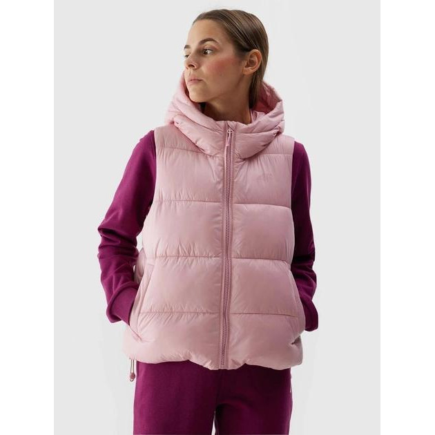 4F Теплий жилет короткий жіночий  Vest Jacket F112 4FWSS24TVJAF112-56S L Рожевий (5904698676934) - зображення 1