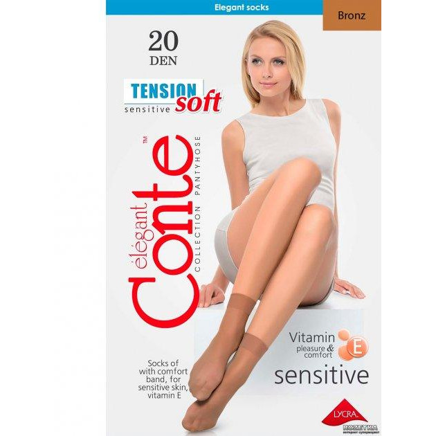 Conte Шкарпетки  Tension Soft 20 Den Bronz (4810226052204) - зображення 1