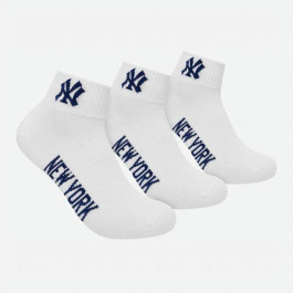   NEW YORK YANKEES Шкарпетки  3 pk Quarter 15100003-1001 35-38 р 3 пари Білі (8718984009163)