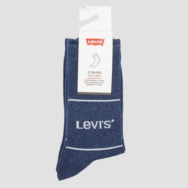 Levi's Шкарпетки  Short Cut Logo Sport 701210567-011 39-42 (2 пари) Navy (8720245285209) - зображення 1