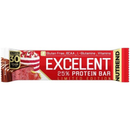   Nutrend Excelent Protein Bar 85 g Strawberry Cake in Milk Chocolate