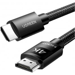   UGREEN HD119 4K HDMI Cable Male to Male Braided HDMI v2.0 2m Black (40101)