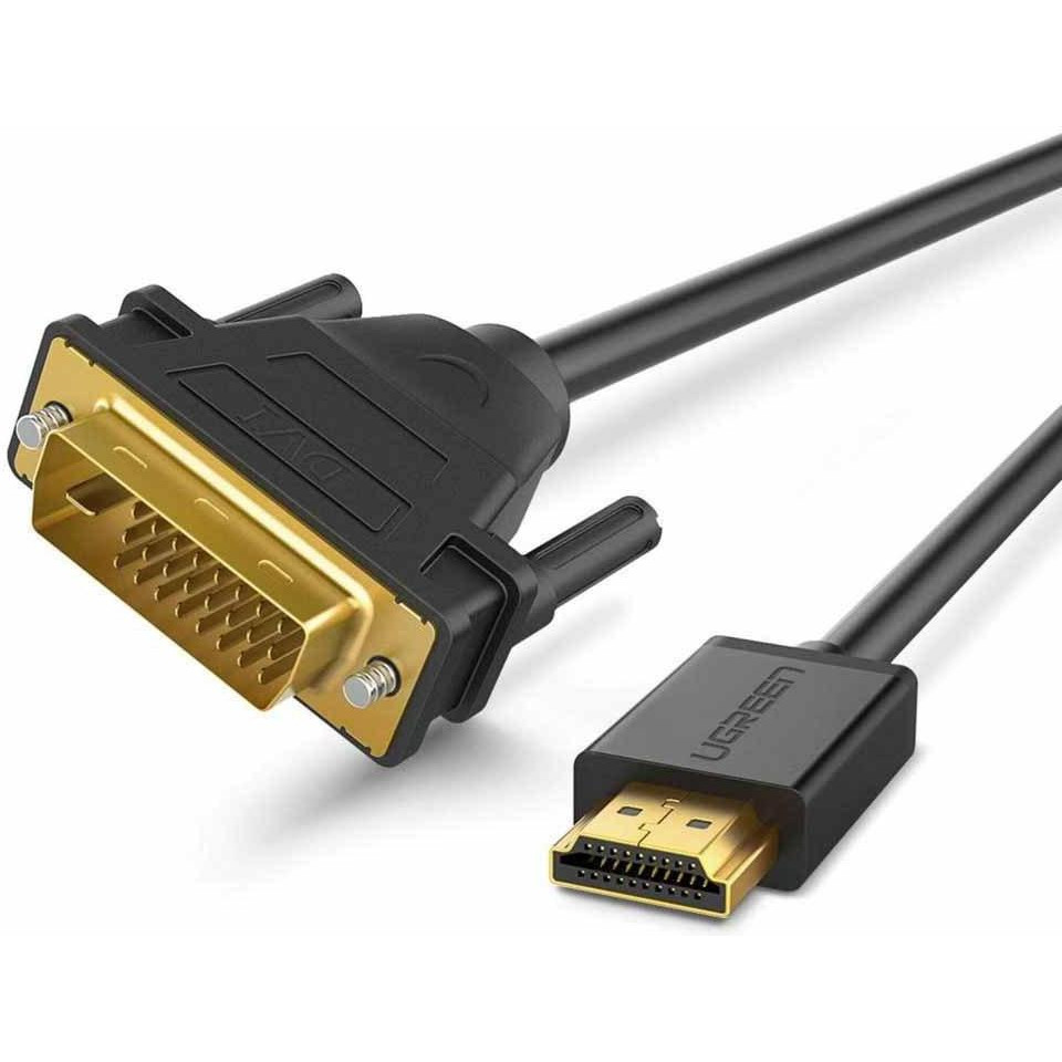 UGREEN HD106 HDMI to DVI v1.4 1.5m Black (11150) - зображення 1