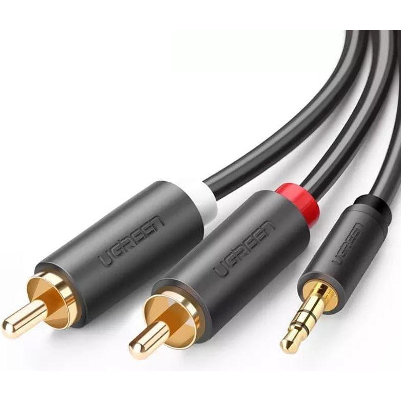 UGREEN mini-jack 3.5 мм - 2RCA 3м Black (10512) - зображення 1