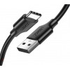 UGREEN US287 USB - Type-C 3m Black (60826) - зображення 1