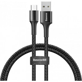   Baseus halo data cable USB For Micro 3A 0.5m Black (CAMGH-A01)