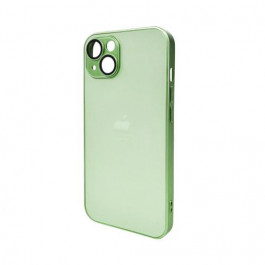   AG Glass Matt Frame Color Logo for Apple iPhone 14 Light Green (AGMattFrameiP14LGreen)