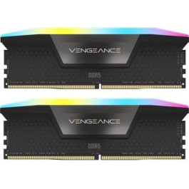   Corsair 64 GB (2x32GB) DDR5 6000 MHz Vengeance RGB Black (CMH64GX5M2B6000C38)