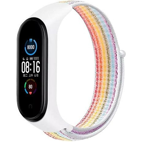 Drobak Ремешок  Nylon Premium для Xiaomi Mi Smart Band 7 Rainbow (191905) - зображення 1