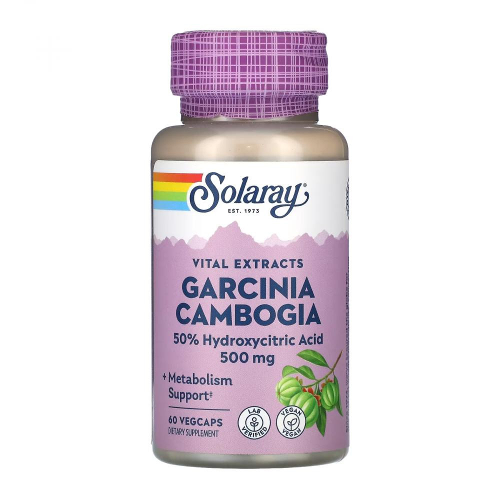 Solaray Garcinia Cambogia 500 mg 60 капсул - зображення 1