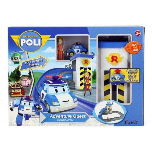 Silverlit Robocar Poli подъемник с Поли и фигуркой Джин (83316) - зображення 1