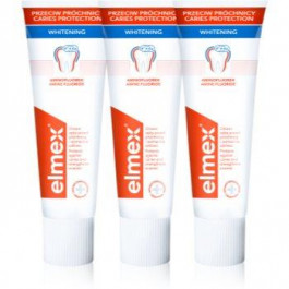   Elmex Caries Protection Whitening відбілююча зубна паста з фтором 3x75 мл