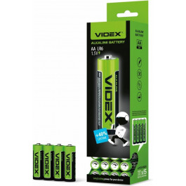   VIDEX AA bat Alkaline 4шт (25468)