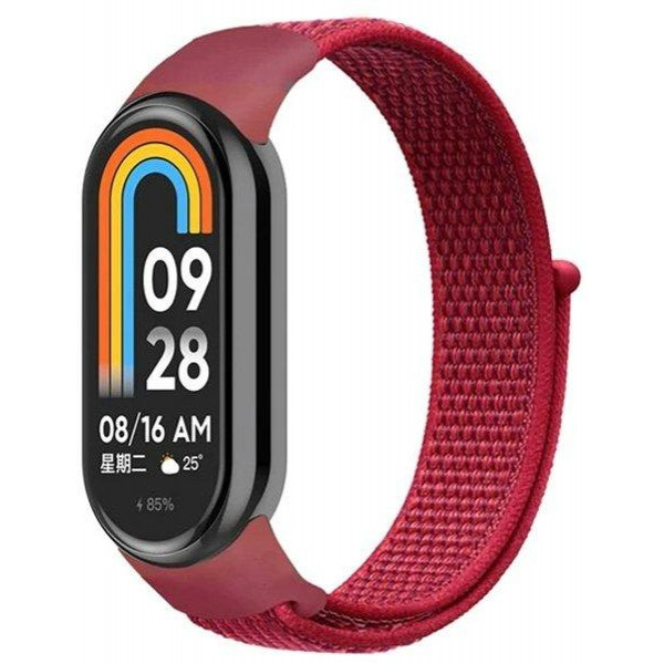 Drobak Ремінець  Nylon Premium для Xiaomi Mi Smart Band 8/9 Red (191955) - зображення 1