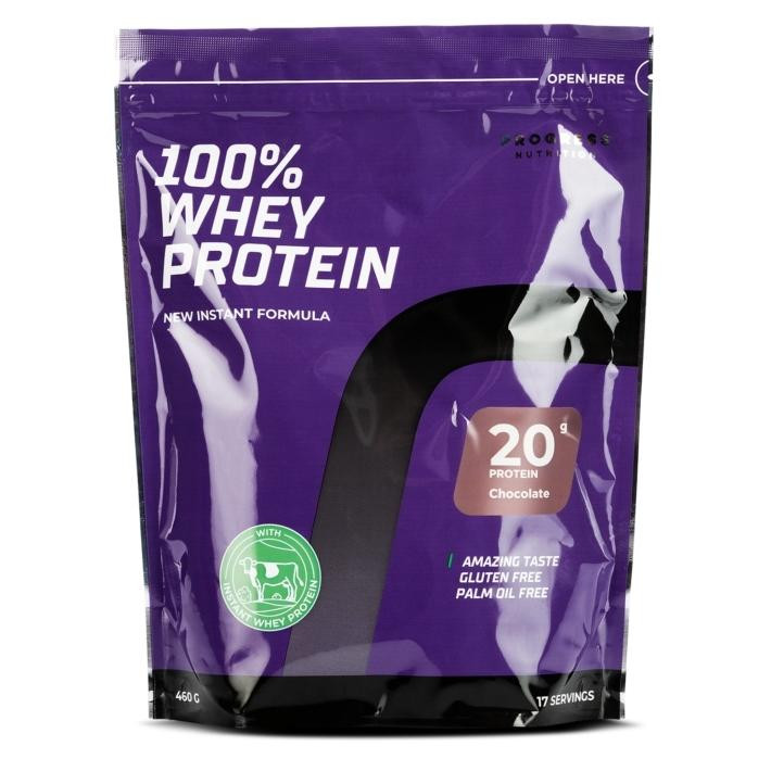 Progress Nutrition 100% Whey Protein New Instant Formula 460 g /17 servings/ Chocolate - зображення 1