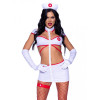 Leg Avenue Костюм медсестри  Heartstopping Nurse Costume білий: сукня + чепчик + перчатки + гартер (71471856388 - зображення 1