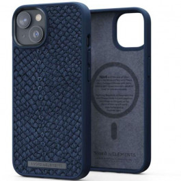   Njord Salmon Leather Case Blue with Magsafe для iPhone 14 (NA41SL01)