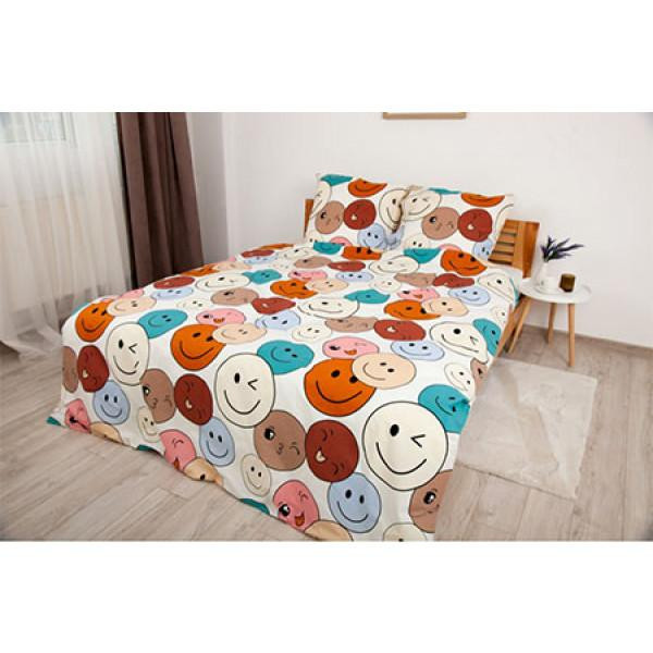 ТЕП Комплект постільної білизни  євро 200x215 см Happy Sleep Duo Emojical Ранфорс (2-04009_26584) - зображення 1