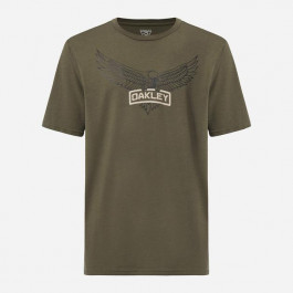   Oakley Футболка довга чоловіча  SI  Eagle Tab Tee FOA402827-86V XL Хакі з принтом (193517275211)