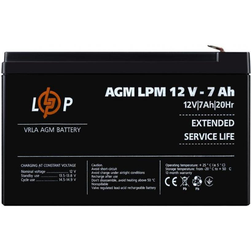 LogicPower LPM 12 - 7,0 AH - зображення 1