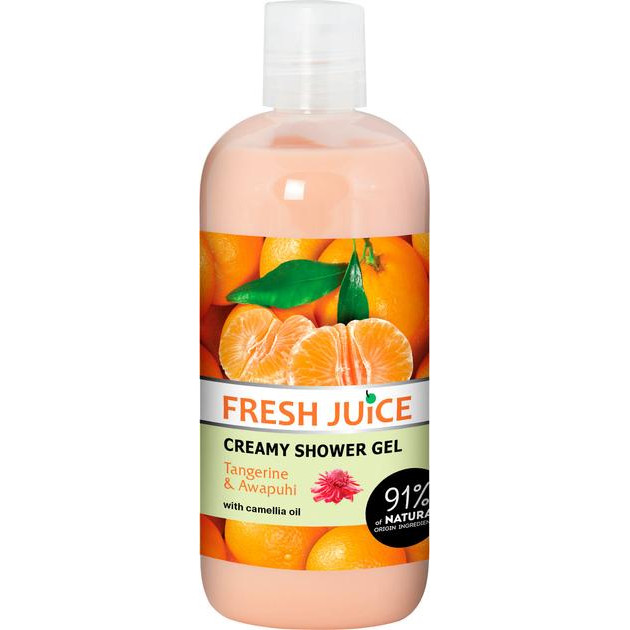 Fresh Juice Крем-гель для душа  Tangerine & Awapuhi 500 мл (4823015933837) - зображення 1