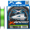 YGK X-Braid Cord x4 / Chartreuse / #0.4 / 0.104mm 150m 3.6kg - зображення 1