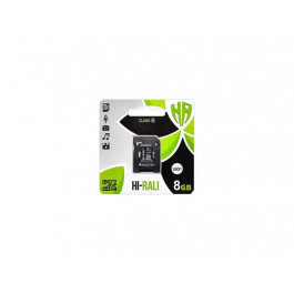   Hi-Rali 8 GB microSDHC class 10 UHS-I (U1) + SD adapter HI-8GBSD10U1-01