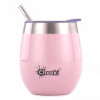 Cheeki зі сталевою трубочкою 220 ml Insulated Wine Tumbler Pink Champagne (WTB220PC1) - зображення 1