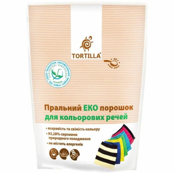 Tortilla Стиральный порошок Eko Цветные ткани 400 г (4820178060332) - зображення 1