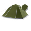 Naturehike P-Series 2P UPF 50+ Family Camping Tent NH18Z022-P, pine green - зображення 2