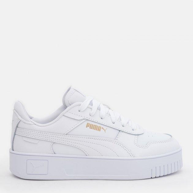 PUMA Жіночі кеди низькі  Carina Street 38939001 38 (5UK) 24 см  White- White- Gold (4065452875220) - зображення 1