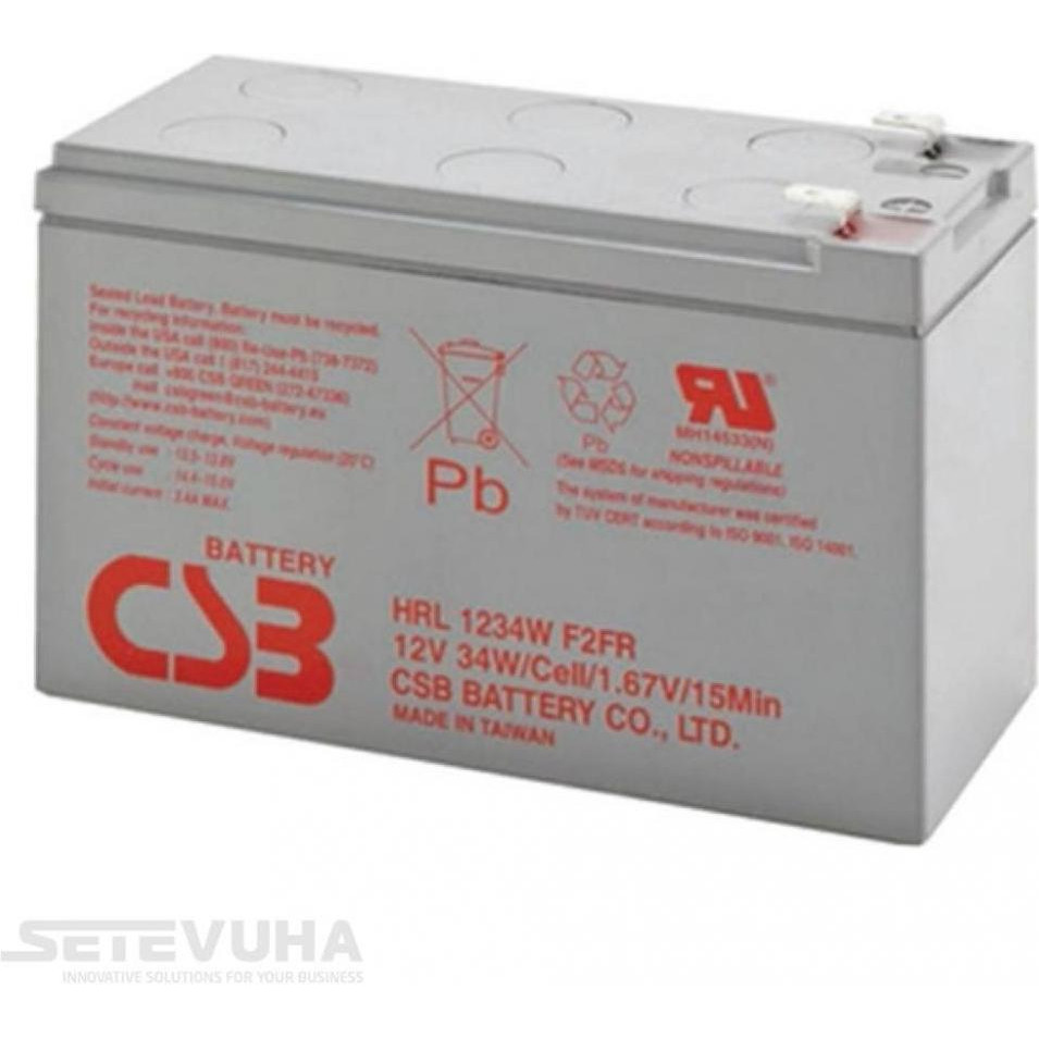 CSB Battery 12V 9Ah (HRL1234WF2FR) - зображення 1