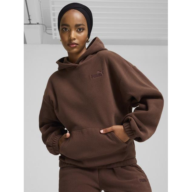 PUMA Худі тепле жіноче  Ess Elevated Hoodie 68152965 L Коричневе (4067979908290) - зображення 1