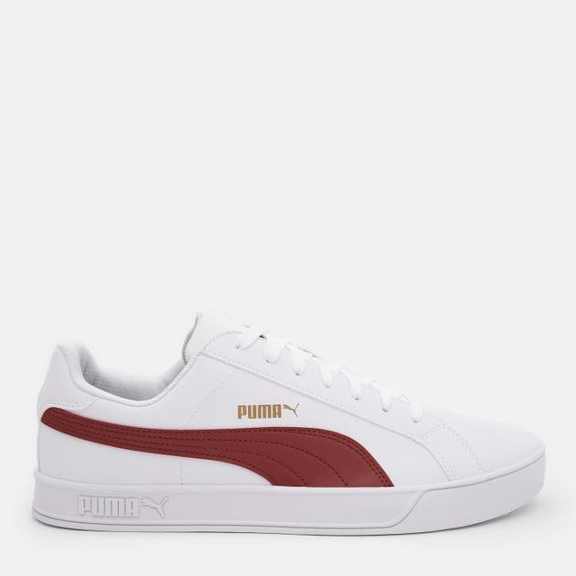 PUMA Чоловічі кеди низькі  Smash Vulc 35962222 44 (9.5UK) 28.5 см Білий/Бордовий (4060979888623) - зображення 1