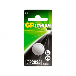   GP Batteries CR-2025 Lithium 1шт (CR2025-U1)