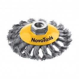   NovoTools Щітка конусна  (125 мм, плетена сталь) (NTBWBB12514ST)