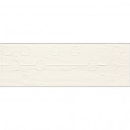   Paradyz Плитка для стін  Titanium Bianco HEX Structure Rec 25*75 см біла