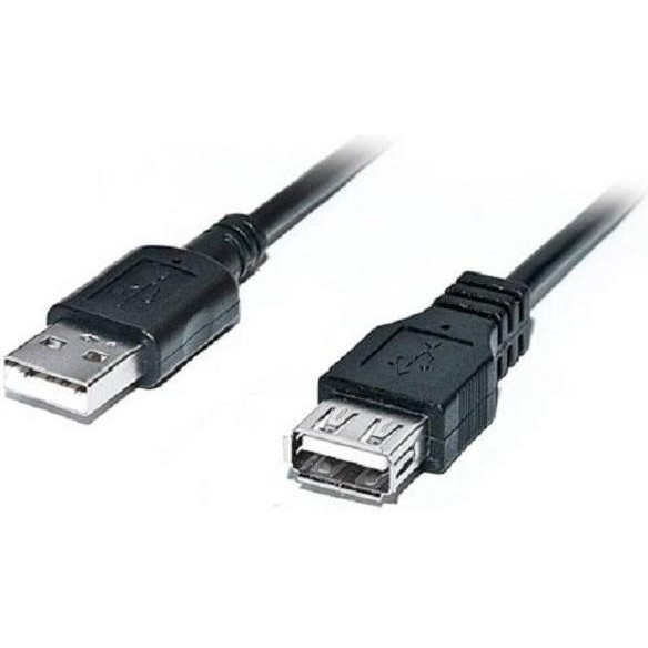 REAL-EL USB 2.0 AM/AF 3.0m Pro black (EL123500029) - зображення 1