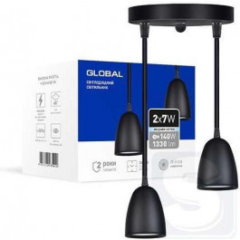 Global LED GPL-01C 14W 4100K black (2-GPL-11441-CB)