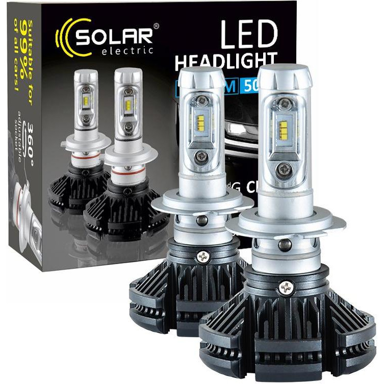 Solar H7 6000K 6000Lm 12/24V 8807 - зображення 1